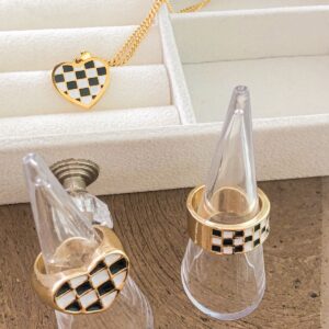 ¡Uy! Collar Corazón Ajedrez