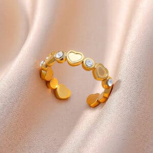 ¡Uy! Anillo corazones romanticos