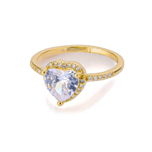 ¡Uy! Anillo corazon cristal