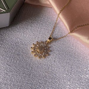 ¡Uy! Collar girasol brillante