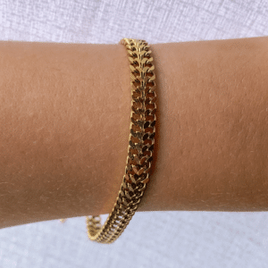 ¡Uy! Pulsera malla doble