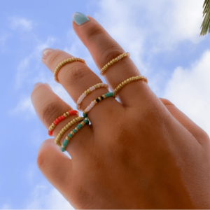 ¡Uy! Anillos tejidos