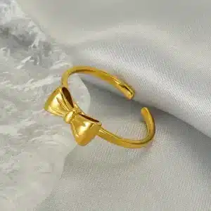¡Uy! Anillo moño coquette sencillo